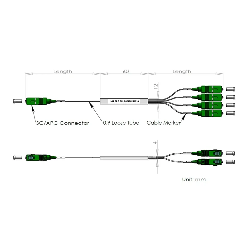 1 * 12 1 * 24 PLC Splitter